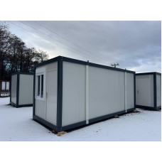 Obytný / kancelářský kontejner 6 × 2,4 m – izolovaný