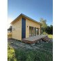 NORDIC LIVING 8×3 – celoroční zateplený dřevěný domek s terasou