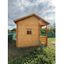 Dřevěný zahradní dům s patrem na spaní 22 m²