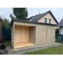Zahradní domek s dřevníkem
