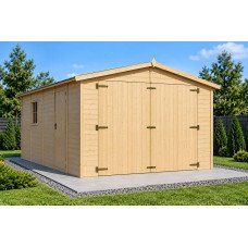 Dřevěná zahradní garáž 3 × 5 m